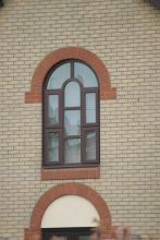 Rosewood Chamfered Arched Window